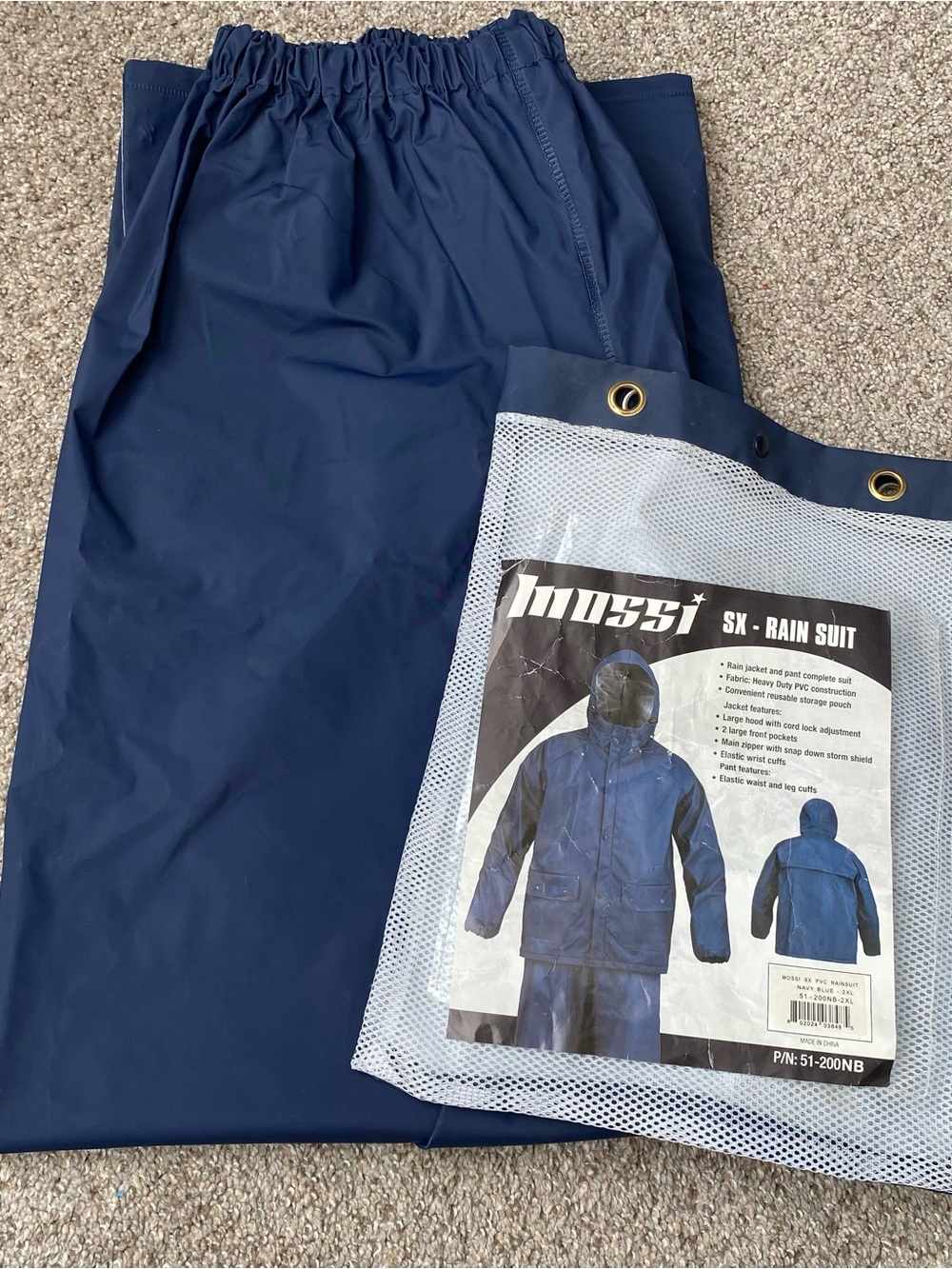 Mossi 2xl adult rain pants